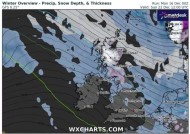 英国天气预报地图显示暴风雪袭击英国的确切日期